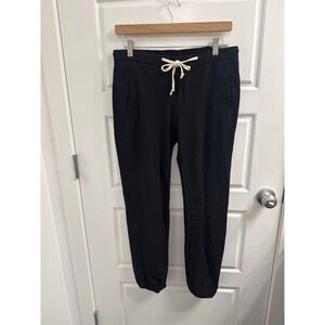 Standard James Perse Black Drawstring Joggers Sweatpants Size 1 Made in USA